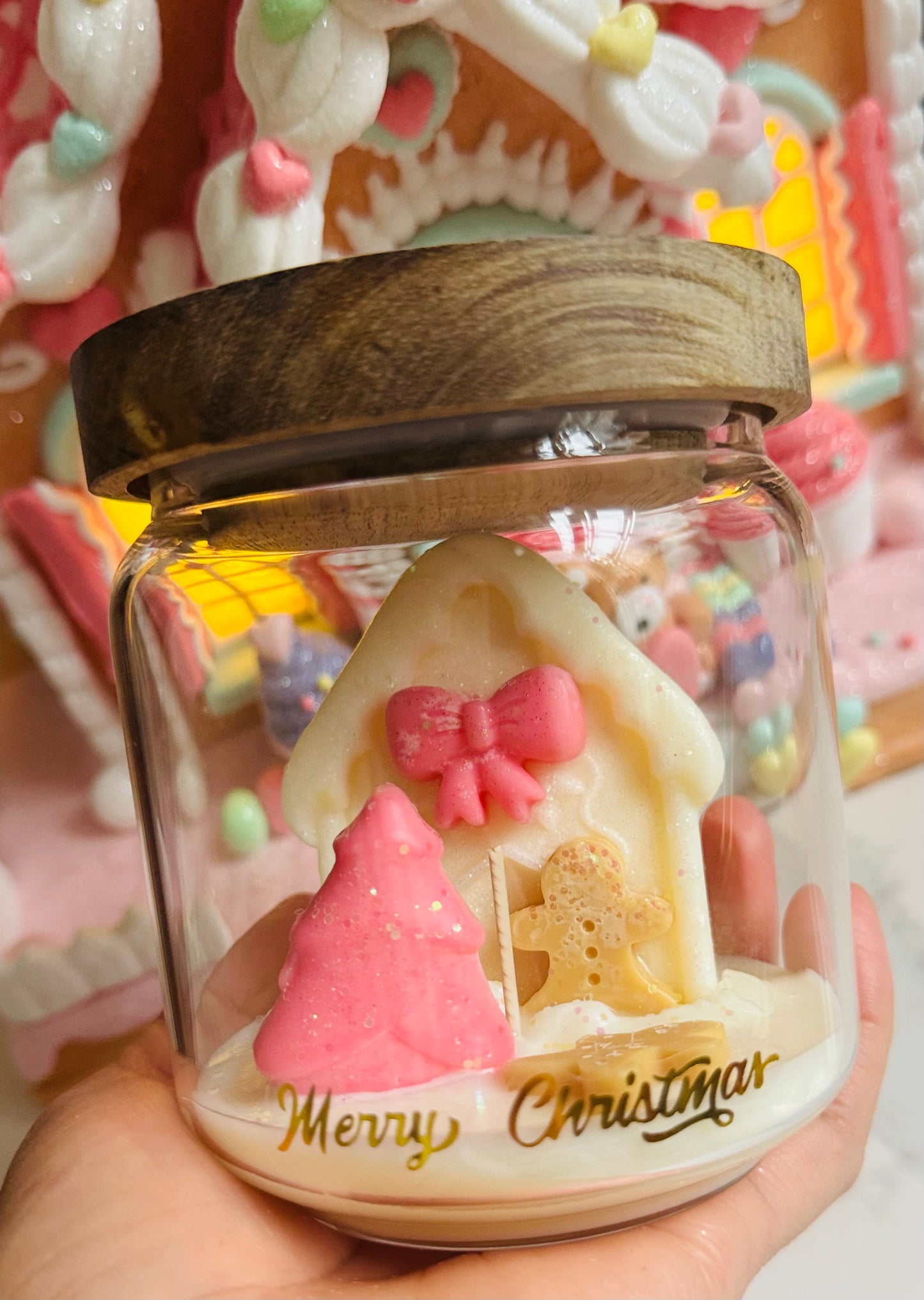 Gingerbread House Candle