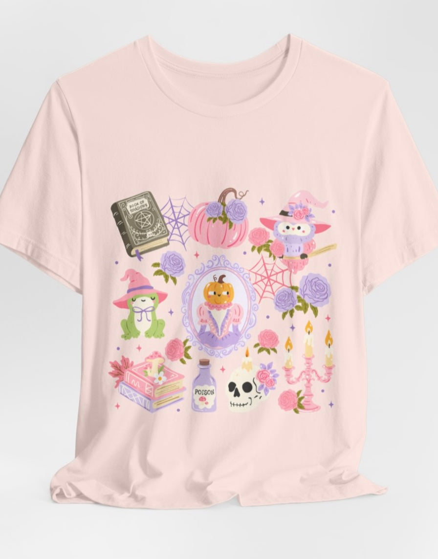 Pink Halloween Unisex Jersey Short Sleeve Tee