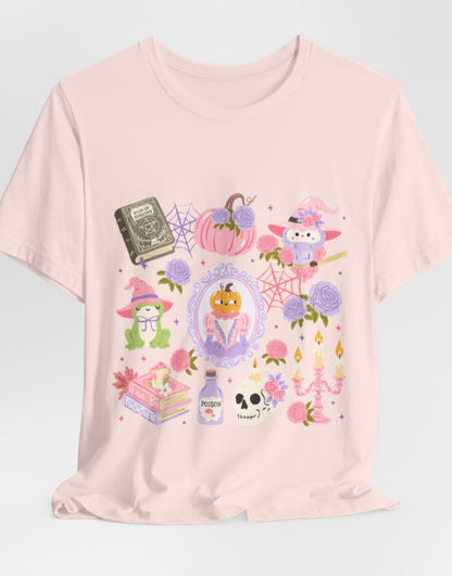 Pink Halloween Unisex Jersey Short Sleeve Tee