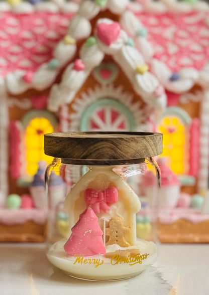 Gingerbread House Candle