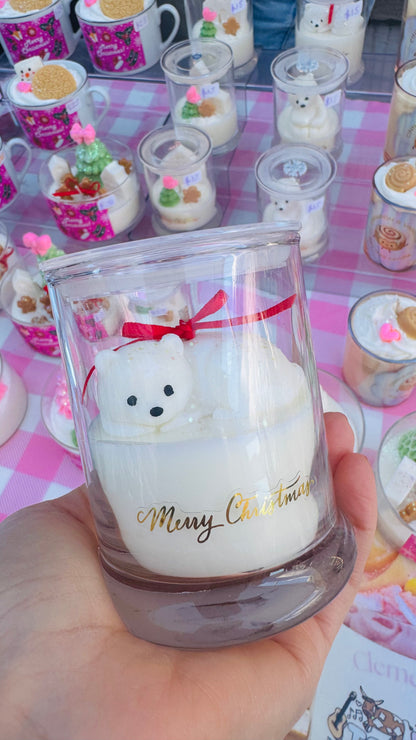 Christmas Polo Bear Candle🎄
