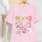 Cute Pink Halloween Unisex Heavy Cotton Tee