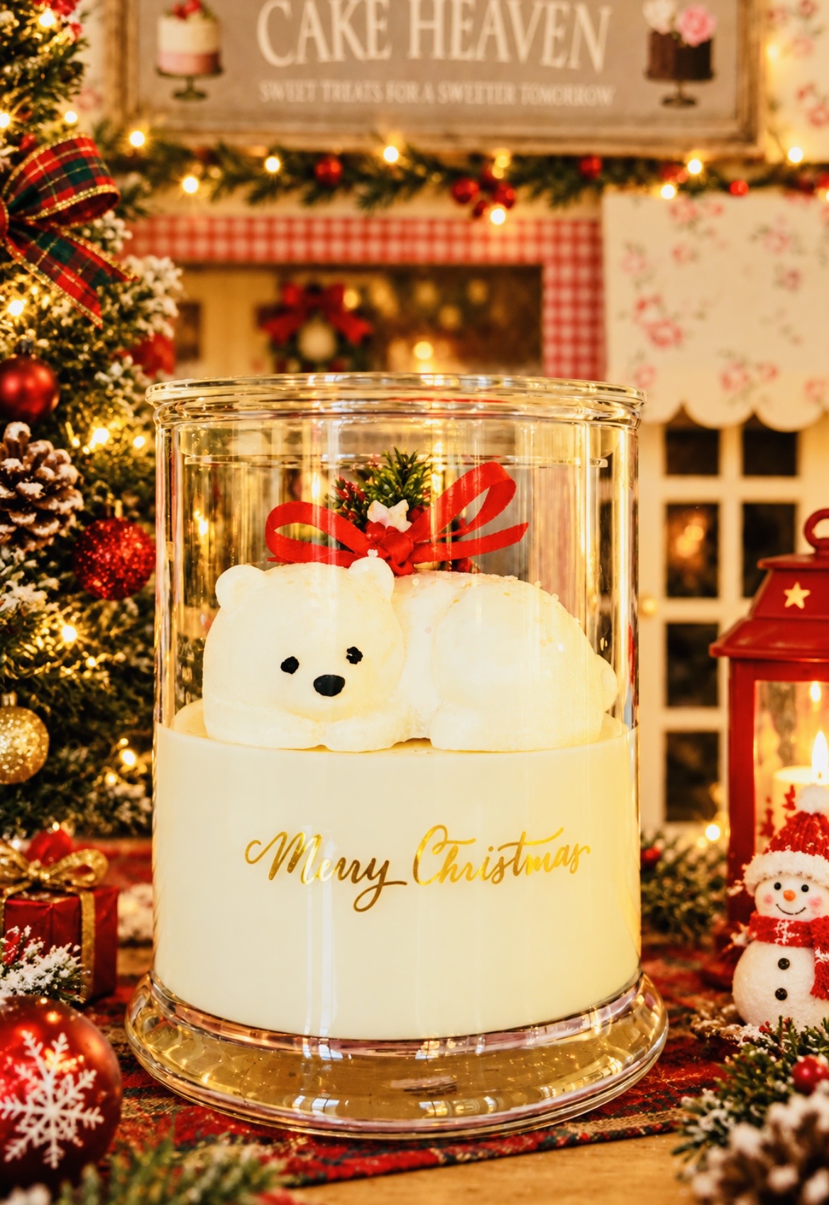 Christmas Polo Bear Candle🎄