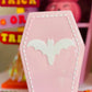 Pink Coffin Candle