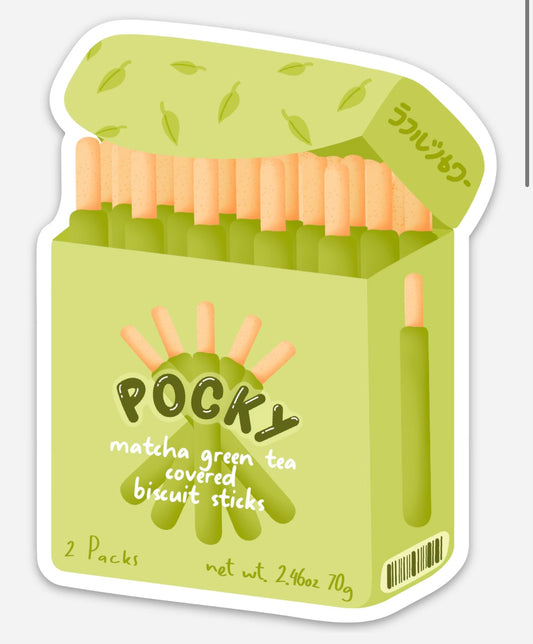 Green Pocky Sticker