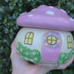 Ceramic Fairy Mushroom House Soy Wax Candle