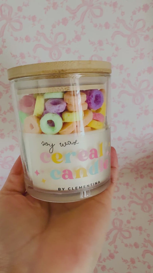 Fruity Loops Cereal Candle